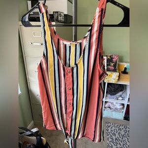 Multi-Colored Crop Tank Top